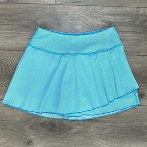 B-Passionit 12” Tier Tennis Pickleball‎ Skirt Teal Blue Size Small